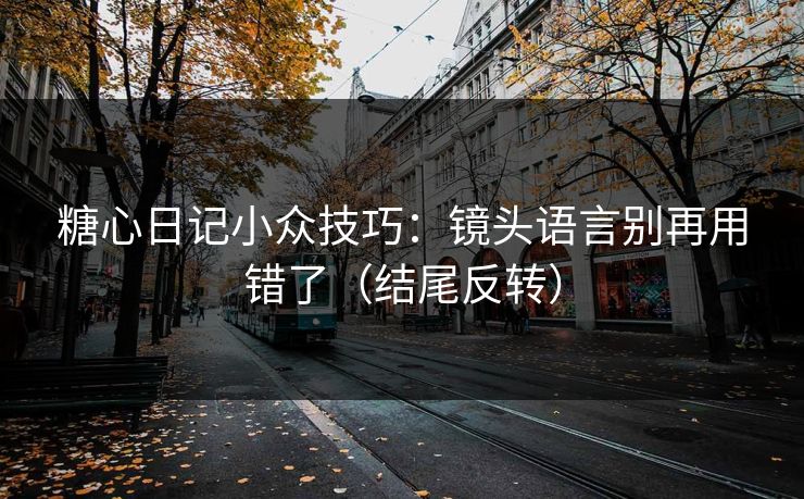 糖心日记小众技巧:镜头语言别再用错了(结尾反转)